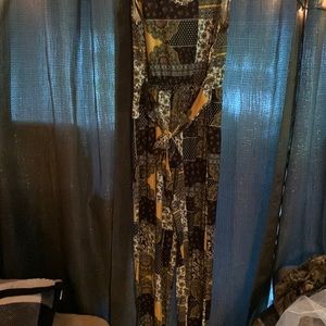 Floral multi colored long jumper